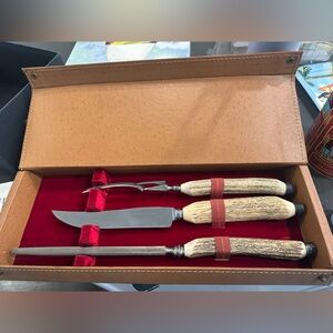 Ekco England Sheffield flint Stainless Steel Carving Set - never used
